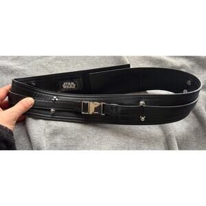 Disney Parks Star Wars Galaxy's Edge Sith BELT kids XL/L Black Cosplay